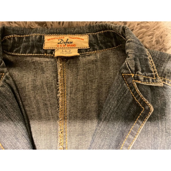 Defuse Denim fitted jacket size Large - Picture 2 of 3